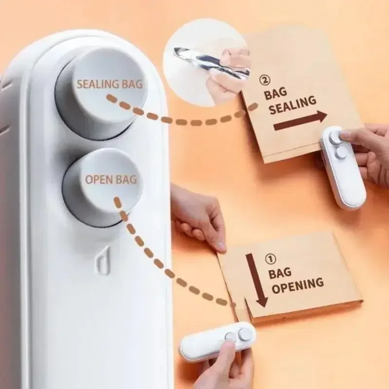 ハンドヘルドバッグシーラー USB-C 充電式シーラー 食品 - Meal Prep Vacuum Seal のレビューと価格