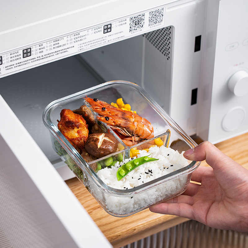 ガラス製鮮度保持容器 高硼珪酸耐熱電子レンジ対応弁当箱 冷蔵 - Meal Prep Jar のレビューと価格