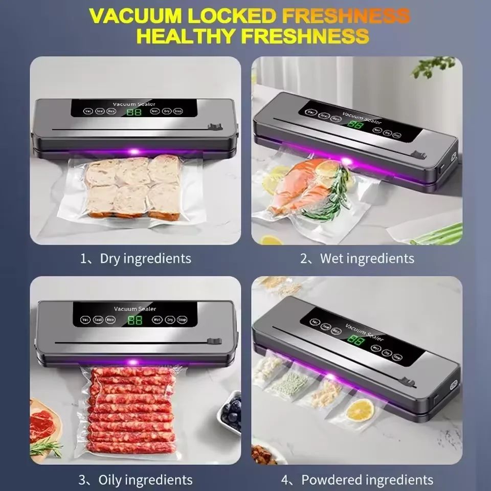 真空シーラー機 10枚のバッグ内蔵 カッター付き 自動食品シ - Meal Prep Vacuum Seal のレビューと価格
