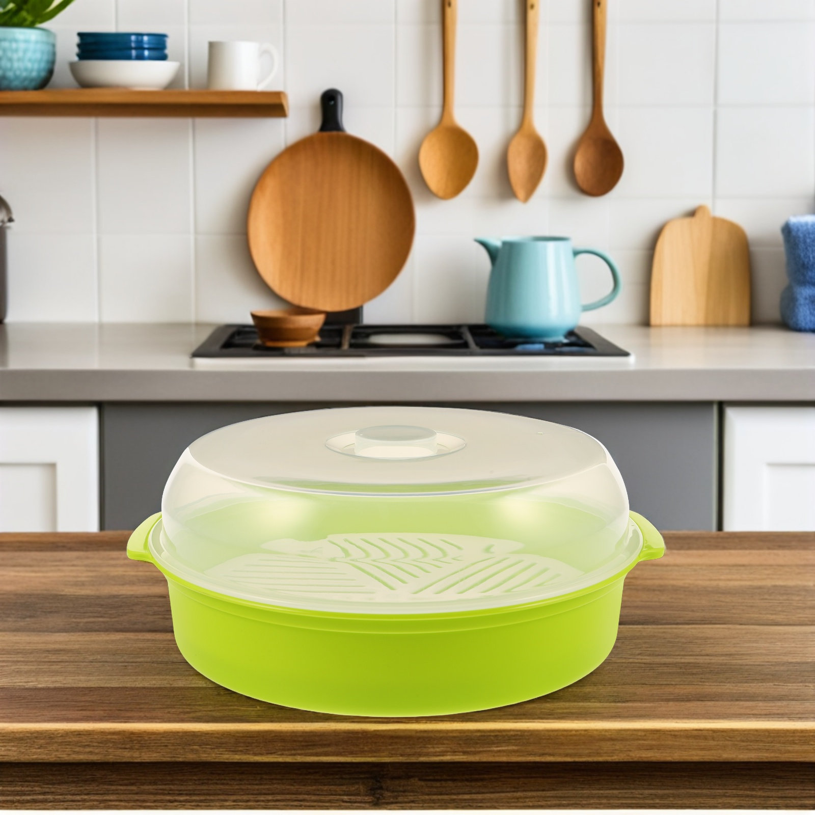 蓋付き電子レンジ蒸し器ボウル、耐熱PP製、野菜、米、パスタ、 - Meal Prep With Rice のレビューと価格