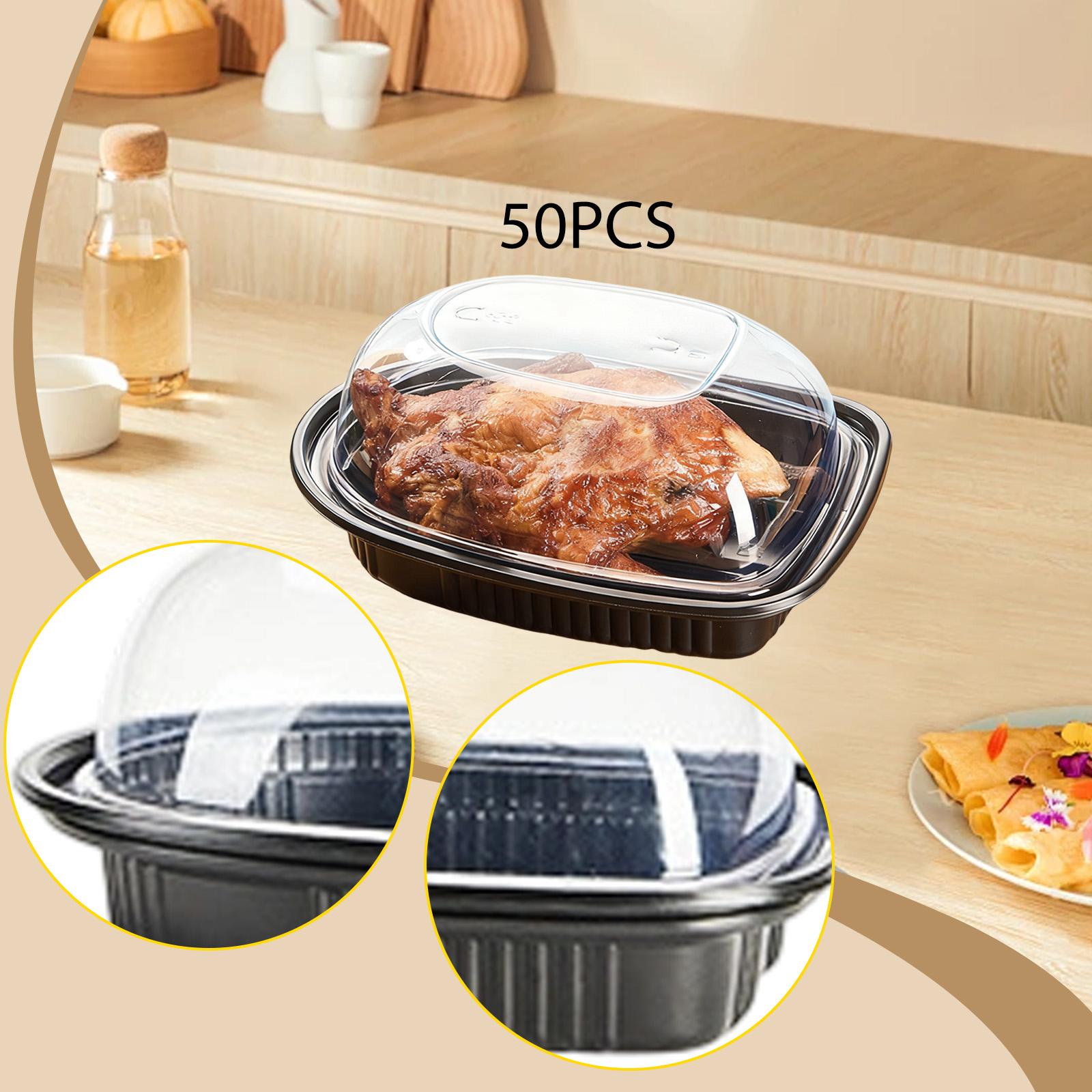 50x ロティサリーチキンロースター容器 食事準備容器 ポー - Meal Prep Rotisserie Chicken のレビューと価格