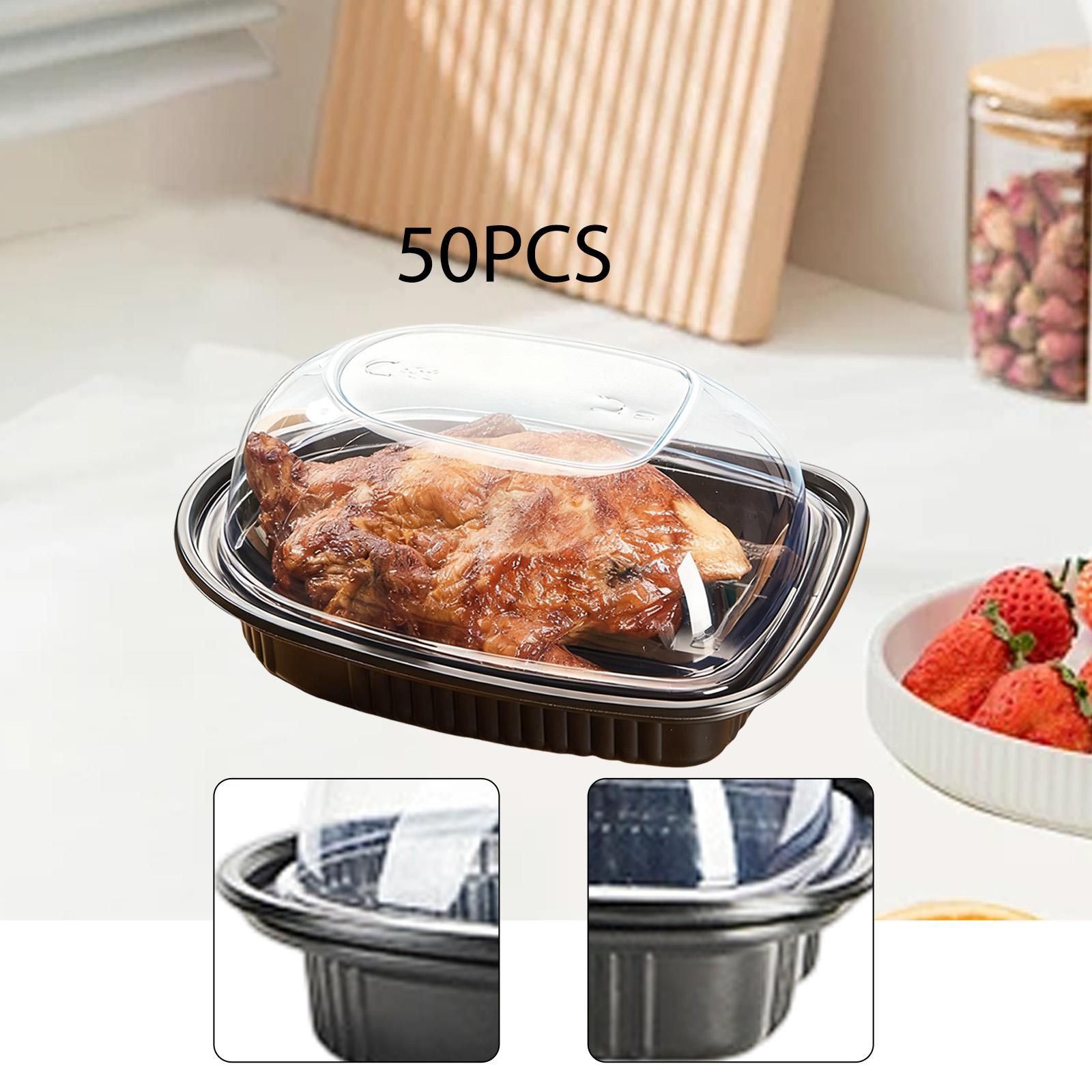 50x ロティサリーチキンロースター容器 食事準備容器 ポー - Meal Prep Rotisserie Chicken のレビューと価格