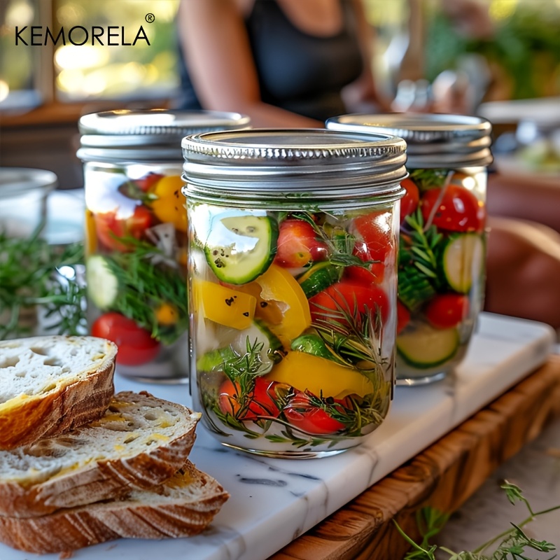 KEMORELA メイソンジャー 350 ミリリットル蓋付き - Meal Prep Jar のレビューと価格