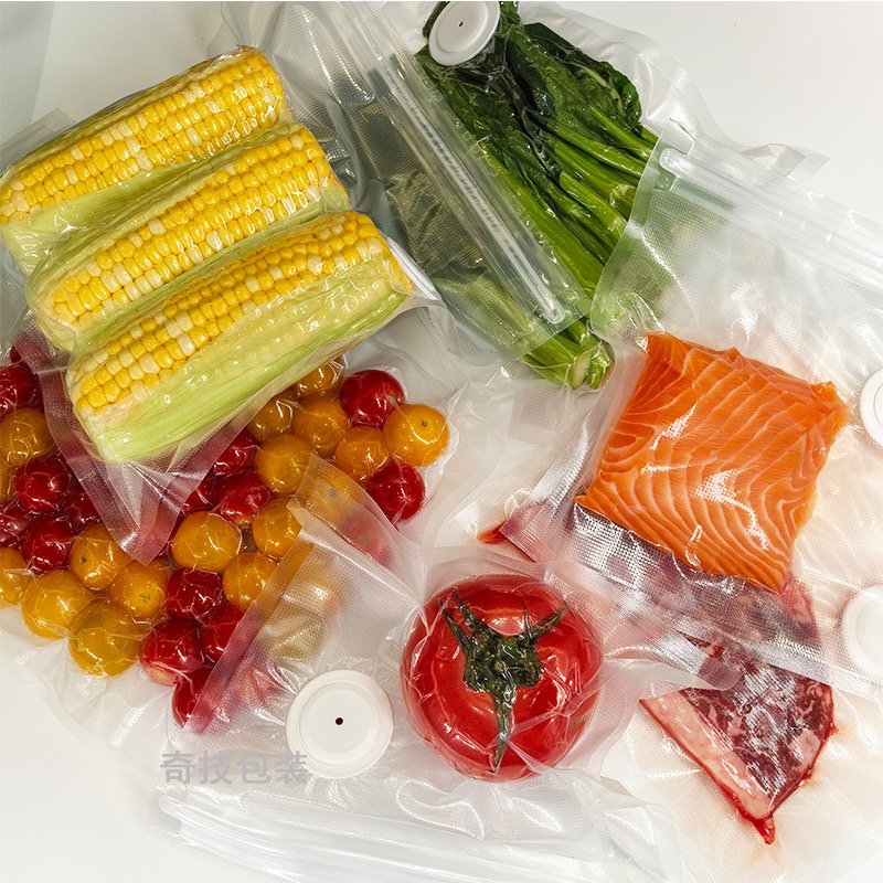新しい再利用可能な真空保存袋 キッチン野菜果物包装袋 食品シ - Meal Prep Vacuum Seal のレビューと価格